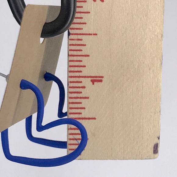 Heart Hoop Earrings - Picture 2 of 2